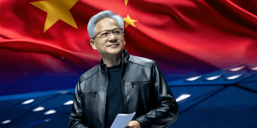 Saham AI China Melonjak Susulan Lawatan Huang