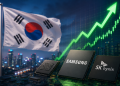 Saham Korea Melonjak 22% Dalam Masa 10 Hari 