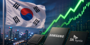 Saham Korea Melonjak 22% Dalam Masa 10 Hari 